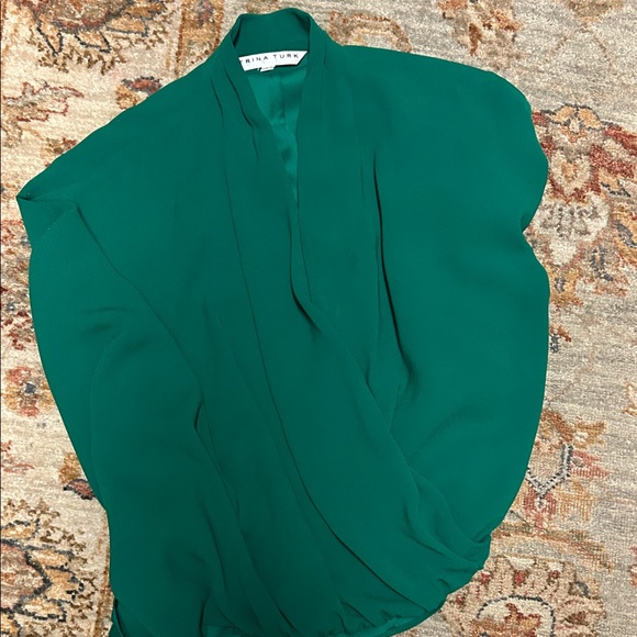 Trina Turk Emerald Blouse - Picture 1 of 1